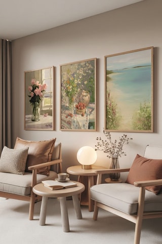3 tableaux - 50 x 70 cm