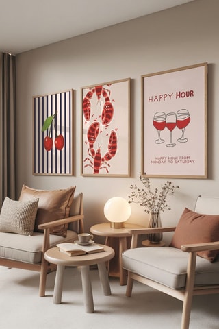 3 quadros - 50 x 70 cm