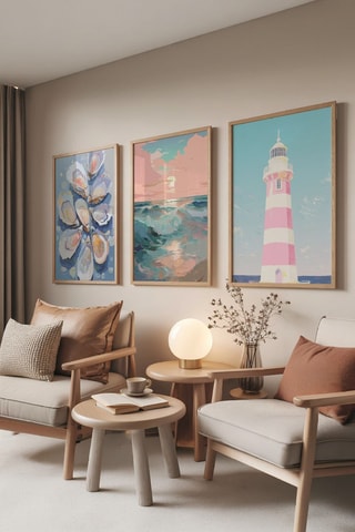 3 quadros - 50 x 70 cm