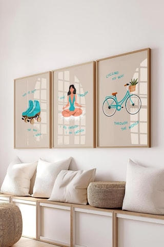 3 tableaux - 50 x 70 cm