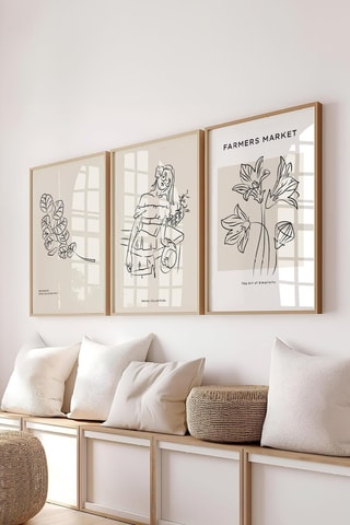 3 tableaux - 50 x 70 cm