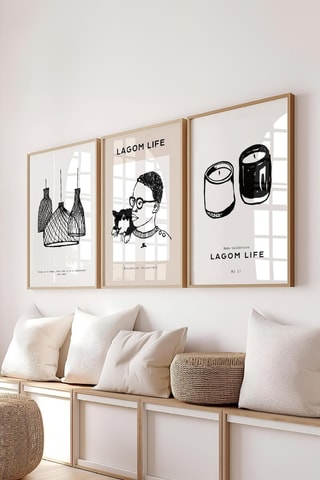3 tableaux - 50 x 70 cm