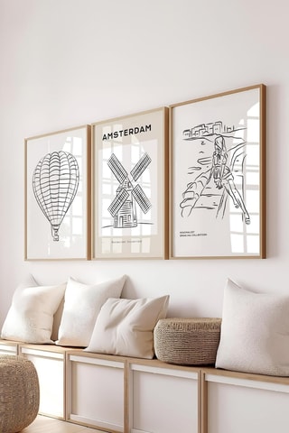 3 tableaux - 50 x 70 cm