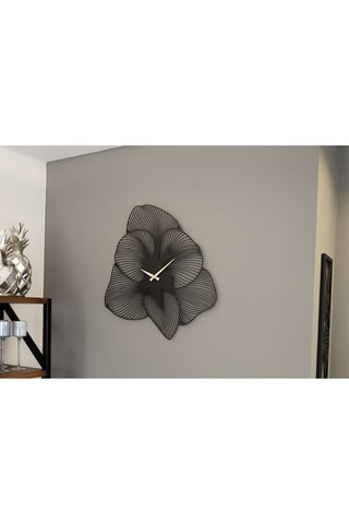 Horloge murale Azalée - 49 x 49 cm - Noir