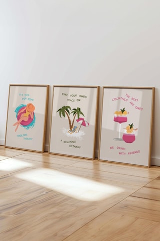 3 tableaux - 50 x 70 cm