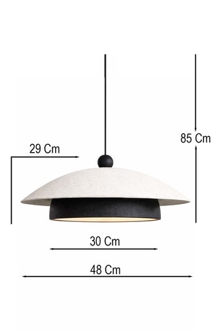 Suspension - Noir et blanc - 40 W