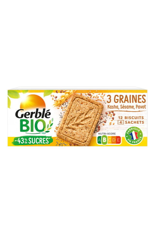 6 x Sablé 3 graines kasha sésame pavot bio - 132 g