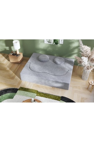 Canapé convertible Cloud - Gris - 2 places - En tissu