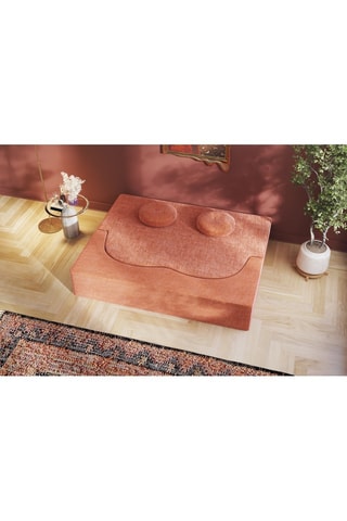 Canapé convertible Cloud - Orange - 2 places - En tissu