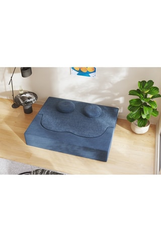 Canapé convertible Cloud - Bleu - 2 places - Tissu