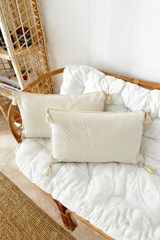 Coussin Bulsansi - 30 x 50 cm - Beige