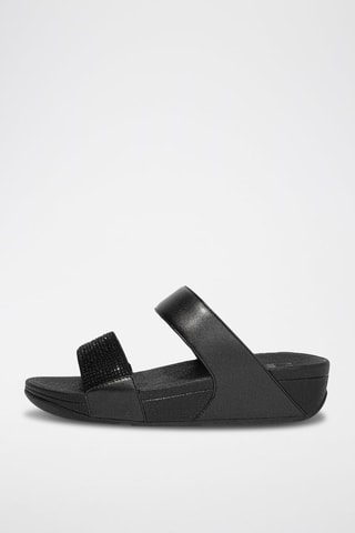 Mules à talons compensées Lulu - Noir