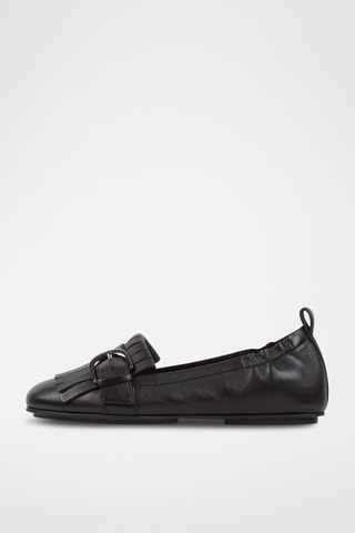 Ballerines en cuir - Noir