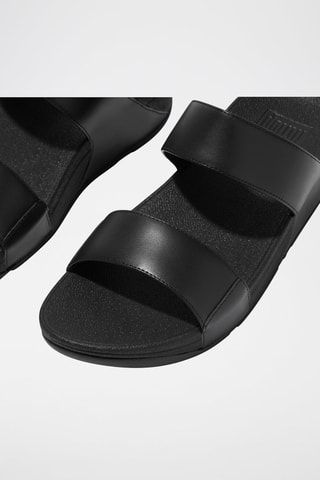 Mules compensées en cuir - Noir