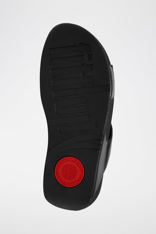 Mules compensées en cuir - Noir