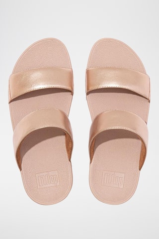 Mules compensées en cuir - Rose