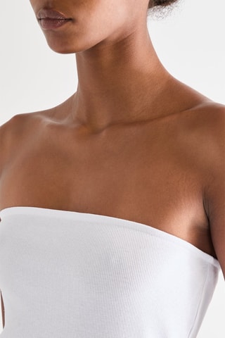 Top bustier - Blanc - Jennyfer