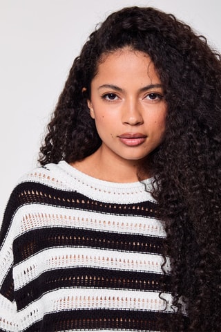 Pull Noir et blanc - Jennyfer