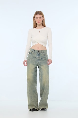 Pull court - Ecru - Jennyfer