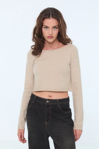 Pull court - Beige - Jennyfer