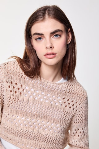 Pull court - Ivoire - Jennyfer