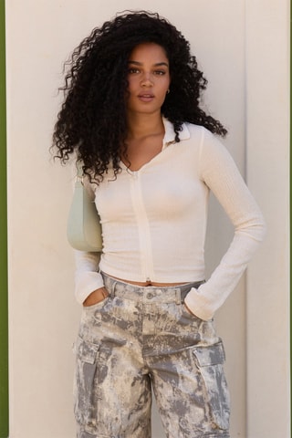 Gilet - Blanc - Jennyfer