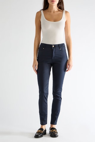 Pantalon taille haute - Bleu nuit - Naf Naf