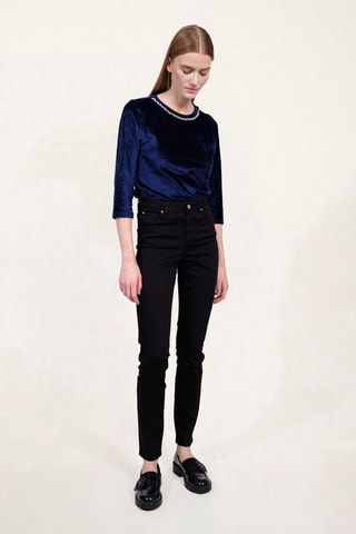 Pantalon taille haute - Noir - Naf Naf