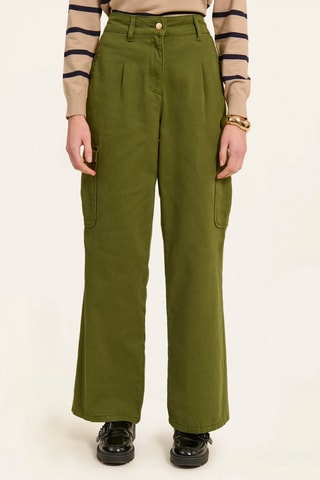 Pantalon taille haute - Khaki - Naf Naf
