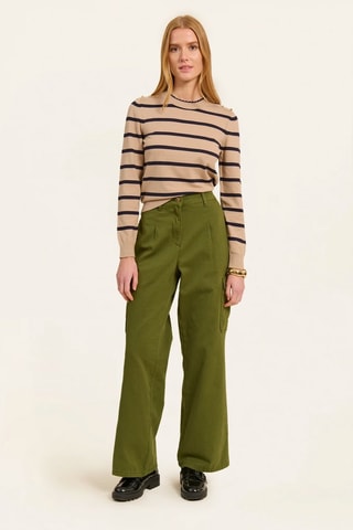 Pantalon taille haute - Khaki - Naf Naf
