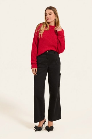 Pantalon taille haute - Noir - Naf Naf