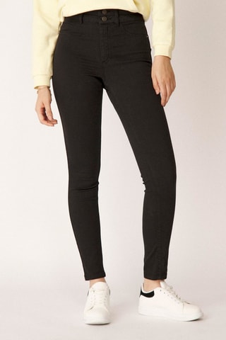 Pantalon slim taille haute Noir - Naf Naf