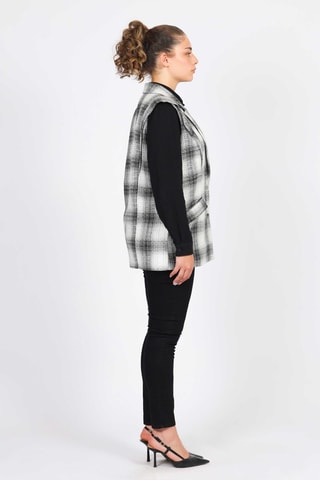 Veste sans manches - Blanc et noir - Naf Naf