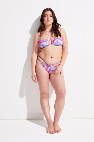 Bas de maillot Fuchsia et turquoise - Jennyfer