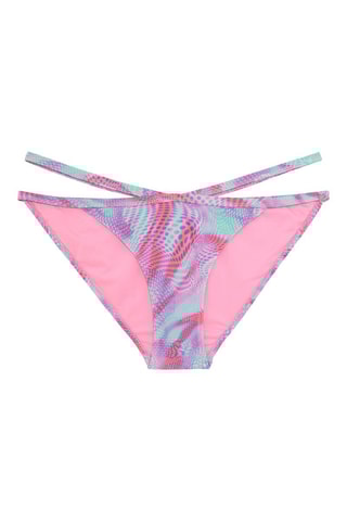 Bas de maillot Fuchsia et turquoise - Jennyfer