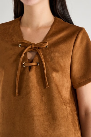 Top - Camel - Naf Naf