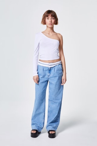 Top asymétrique Blanc - Jennyfer