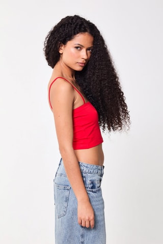 Crop Top - Rouge - Jennyfer