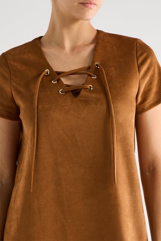 Robe droite - Camel - Naf Naf