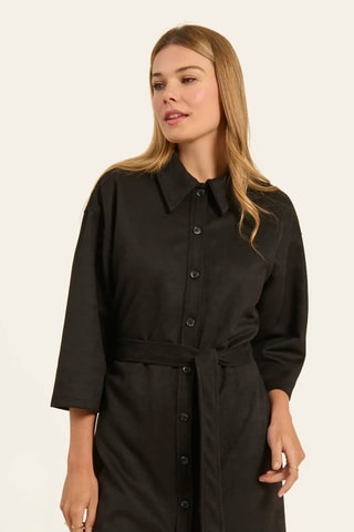 Robe chemise - Noir - Naf Naf