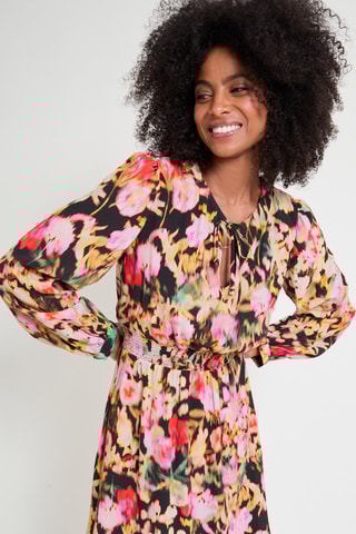 Robe patineuse - Noir et rose - Naf Naf