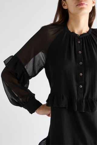 Robe volantée - Noir - Naf Naf