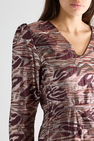 Robe - Argenté et violet - Naf Naf