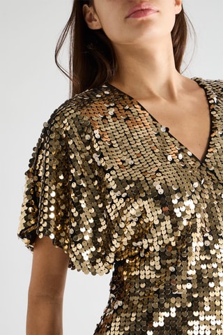 Robe droite - Doré - Naf Naf