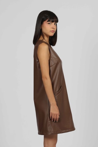 Robe trapèze - Marron - Naf Naf