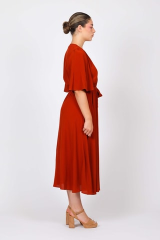 Robe portefeuille - Rouge brique - Naf Naf