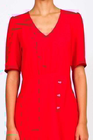 Robe droite - Rouge  - Naf Naf