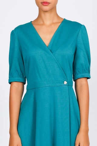 Robe portefeuille - Bleu canard - Naf Naf