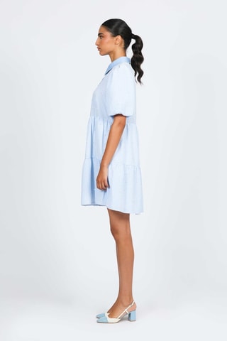 Robe trapèze - Ciel et blanc - Naf Naf