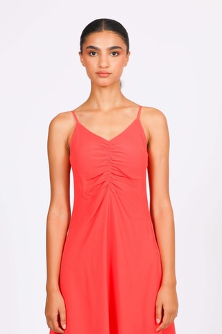 Robe drapée - Corail - Naf Naf